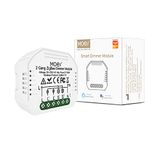MOES ZigBee Mini Smart Alexa dimmer, lichtschakelaar, 2 versnellingen, relaismodule, draadloze schakelaar, led, compatibel met Smart Life Tuya Amazon Alexa Google Home, werkt alleen met Tuya ZigBee Hub