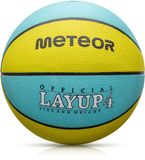 Meteor Layup 4 Basketbal Geel / Blauw