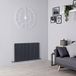 Hudson Reed Radiateur design horizontal - Anthracite - 60 cm x 100 cm - Panneau double - 1000W - Eau - Vitality