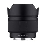 Samyang 12mm F2.0 AF Ultra Groothoek Auto Focus Lens voor Sony E Mount (SYIO12AF-E) Zwart