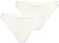 sloggi GO Sense Brasilslip voor dames, Silk White, Maat XL (2 stuks)