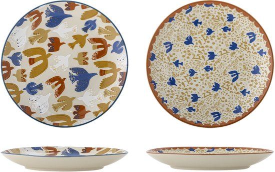 Bloomingville Anniversary Rond Steengoed Meerkleurig 2 stuk(s)
