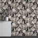 LUMALÉA Papier Peint Panoramique Fleurs 130 Cm X 81 Cm