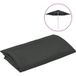 Tissu de remplacement pour parasol d'extérieur anthracite 300 cm