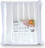 GustoVac® Vacuümzakken vacuümrollen 6 x vacuüm rol set vacuumeermachine zakken voor vacuumeermachine - vacuümfolie rechthoekig voor de keuken 20x300 cm vacuümzakken - diepvrieszakken recyclebaar