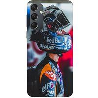 Maniacase Coque Pour Samsung Galaxy A34 Miguel Oliveira moto gp fond sombre