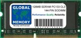 GLOBAL MEMORY 128MB PC133 133MHz 144-PIN SDRAM SODIMM Mémoire Vive pour iMac G4 Flat Panel