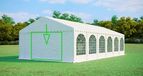 MAX+ Kopse wand met smalle ingang voor partytent - Wit