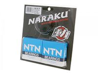 Naraku HD Heavy Duty krukas lager voor 100 CCM 2T 50 | Lager, 2 stuks met simringen, Heavy Duty, OEM NK10297 compatibel met Peugeot Speedfight 100 2T tot bj. 1999