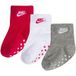 Nike Kids Core Futura Gripper Sokken 3 Paren Rood,Wit,Grijs EU 16-18 1/2