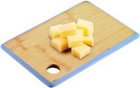 Kesper Snijplank Bamboe Hout Blauwe Rand 23 x 15 cm