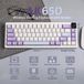 AK650 - Clavier mécanique - 68 touches - Écran couleur TFT - Bluetooth 5.0 / 2,4G / USB - Hot-swap - Commutateurs Flying-Fish