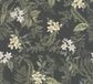 Living Walls Varens en Bloemen Behang | Floraal - Zwart Groen Wit Geel - Vliesbehang - 1005 cm x 53 cm