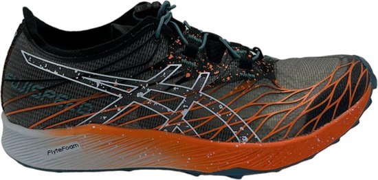 Asics - Fujispeed Hardloop schoenen - Zwart/ Nova oranje Maat 36