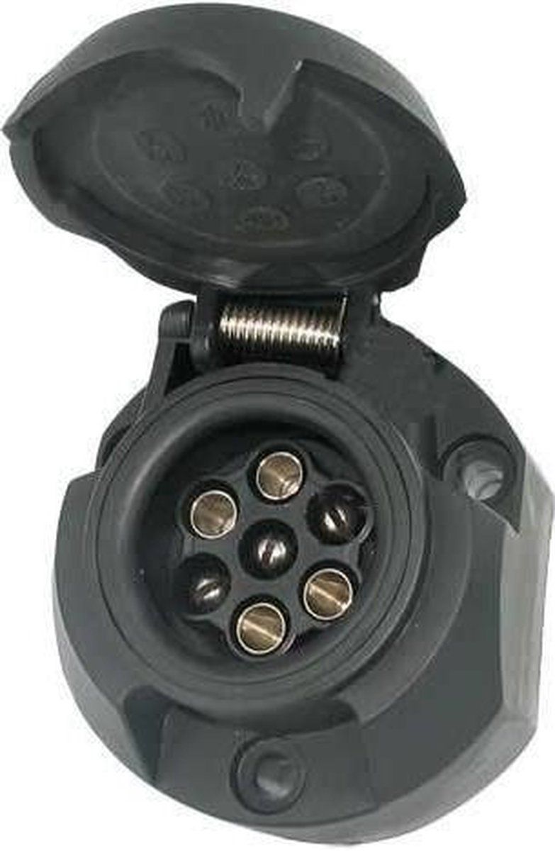 Accessoire Stekkerdoos - 7 polig ABS - Grijs