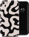 Selencia Vivid Backcover - Art Wave Black - iPhone SE (2022) / SE (2020) / 8 / 7 / 6s / 6 Hoesje
