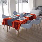 Bonamaison Tafelkleed, Anti-Mold, Sneldrogend, Waterdicht, 100% Polyester Tafellaken, Oranje Bordeaux, 140 x 200 Cm - Ontworpen en Vervaardigd in Turkije
