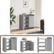 vidaXL Dressoir Grijs Sonoma Eiken 75x35x75 cm