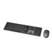 Amazon Basics Clavier complet ultra-mince et silencieux avec pavé numérique, FR Layout Gray, noir