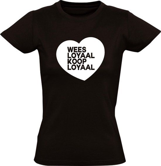 Sol's Wees loyaal, Koop lokaal Heren T-shirt Zwart - Maat M
