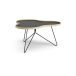Swedese Flower Table 84x90 cm Noir, 45 cm, Plateau en chêne, Cadre noir