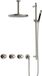 Hotbath Cobber - CW7067 - Inbouw Regendoucheset - Geborsteld Nikkel
