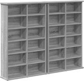 vidaXL Bibliothèque 2 pièces Gris Sonoma 60 x 17 x 92 cm Bois traité