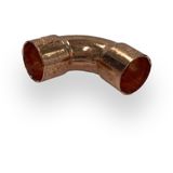 Riko coude roodkoper 22 x 22 mm 90 graden