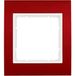 Hager B3 - Frame 1 element Aluminium Rood Wit Polar