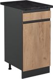 Vicco Keukenonderkast R-Line, Goudkleurig Eiken/Antraciet, 40 cm