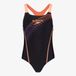 Speedo Medley Logo 1 Piece Meisjes Sportbadpak - Zwart/Oranje