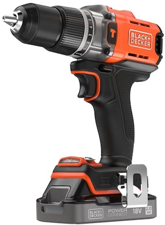 BLACK+DECKER 18V Accu-klopboor-/schroefmachine BCD383D1XC-QW