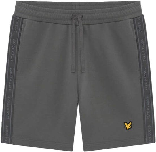 Lyle & Scott Jacquard Tape Short Grijs
