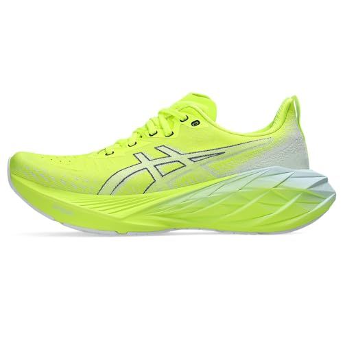 ASICS Novablast 4 Heren Sneakers - Geel Veiligheid Koel Grijs - Maat 48 EU