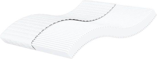 vidaXL Schuimmatras H2-H3 180x200 cm Wit