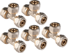 Cornat T-stuk 16x16x16mm 5st Ms-Ni - VRS670617N