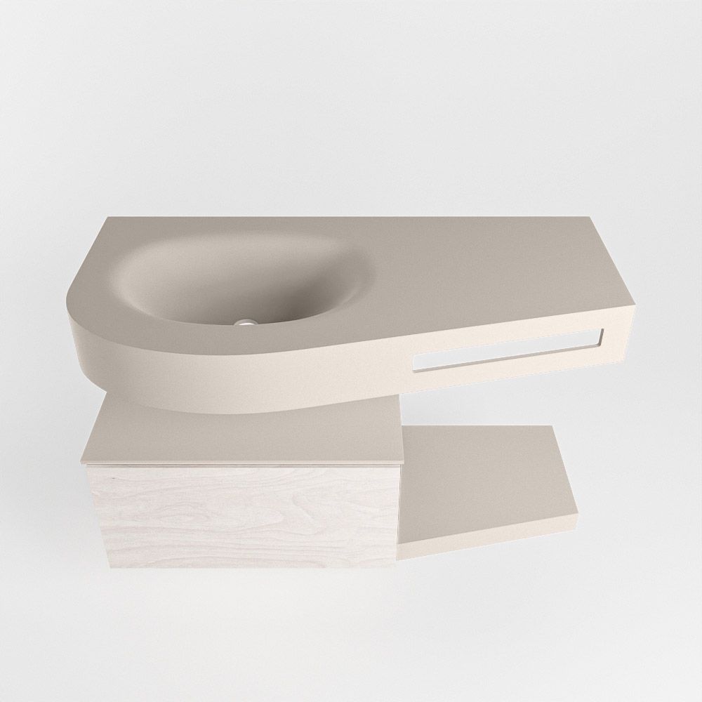 Mondiaz Riva Dulcet badkamermeubel links 100 cm