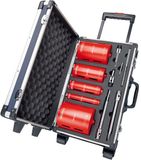 Carat Droogboorset Ø32-52-82-112-132 met Adapters en Koffer - HTESET0000