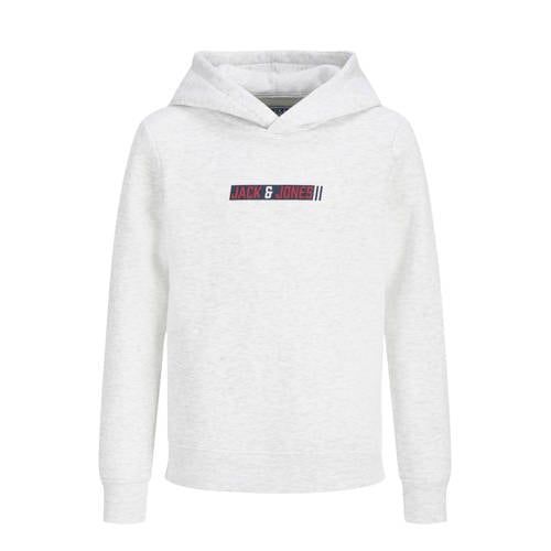 JACK & JONES JUNIOR hoodie met logo - wit