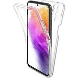 Phonillico® Case voor Samsung A73 5G - 360 Volledige case 2 Voorkant Achterkant
