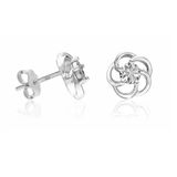 Bibei Boucles d'oreilles Fleur de Lumière pour femme en argent sterling 925 BIPE082
