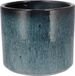 DK Design Bloempot Blue Glaze - Denimblauw - Aardewerk - Rond - D15 x H17 cm