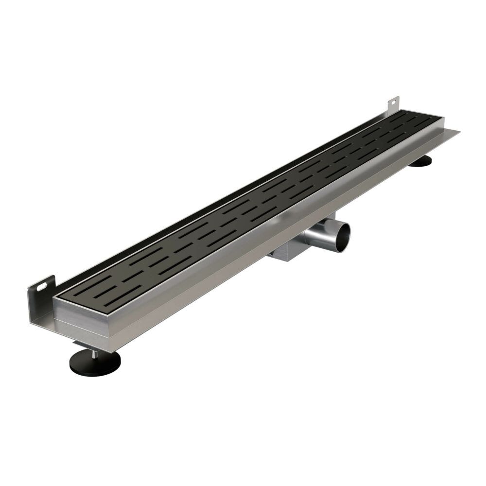 Brauer Douchegoot 80cm - Mat Zwart