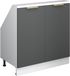 Vicco Rion Armoire pour mur incliné – 80 x 81.6 cm avec 2 portes Anthracite-or