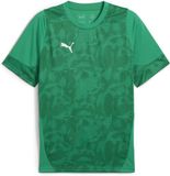 Puma TeamCUP trainingsshirt 659167 Heren Maat 3XL Korte Mouw Katoen Polyester Sport Groen-Puma Silver-Power Green