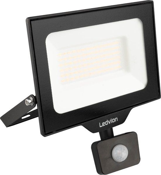 LEDVION Osram LED Breedstraler met Sensor - 50W - 6500K - IP44