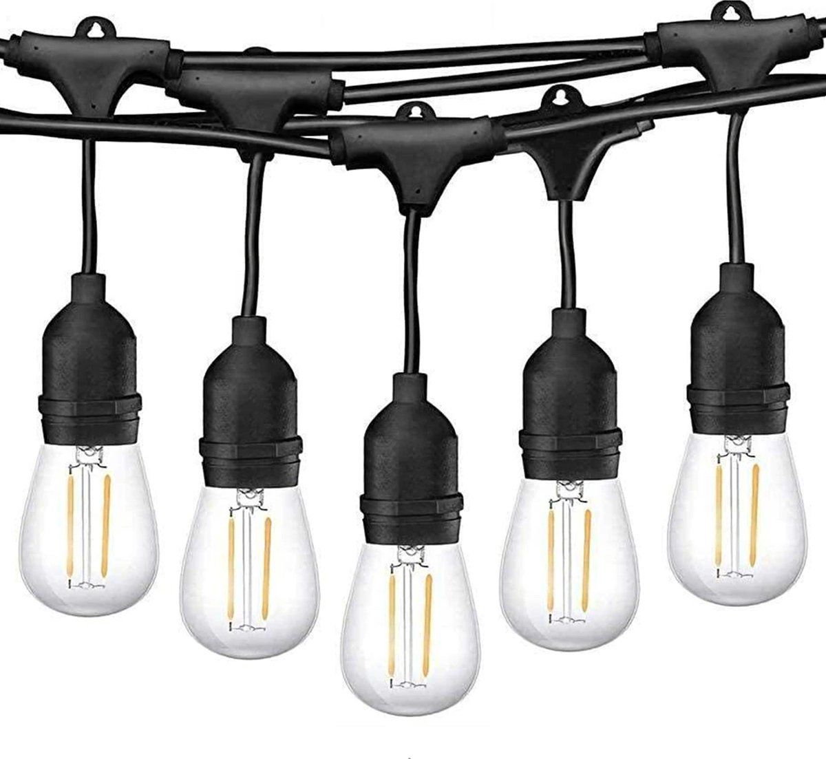 Homèlle Lichtsnoer - 15 LED - 15 meter - Warm-wit - Tuinverlichting - Transparant