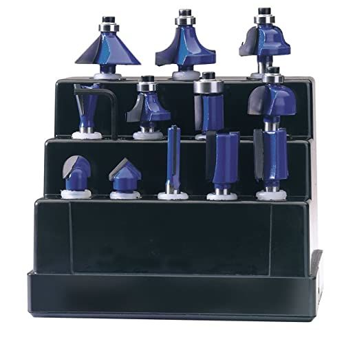 Draper 72892 12-delige 1/4-inch TCT Router Bit Set
