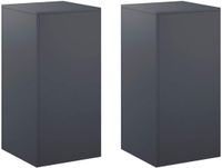 vidaXL Plantenstandaard 2 stuks Antraciet 40 x 40 x 80 cm