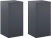 vidaXL Plantenstandaard 2 stuks Antraciet 40 x 40 x 80 cm